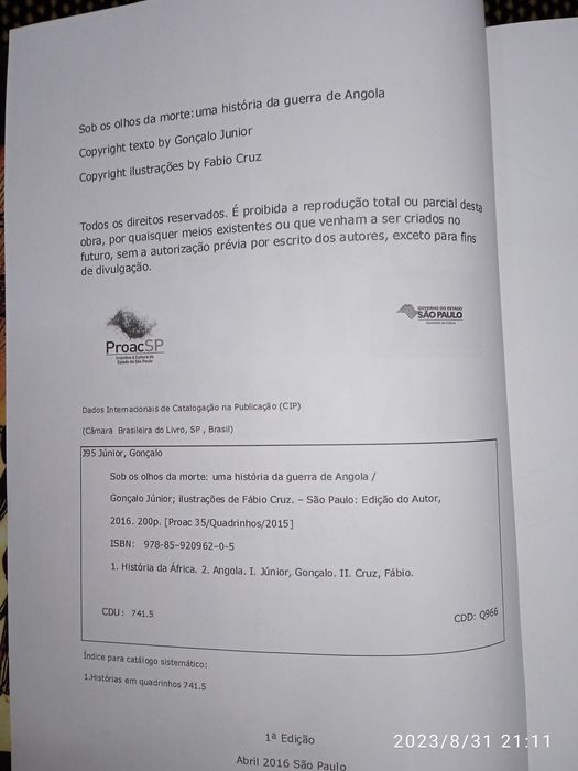 Livro único em Portugal