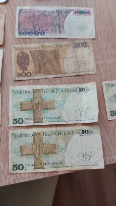 Zestaw banknotów prl
