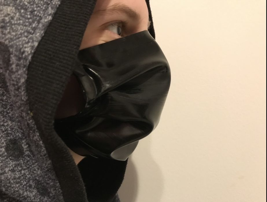 Maska maseczka Latex Goth Punk