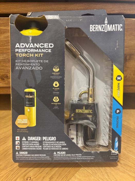 Bernozmatic TS4000 palnik + pełna butla MAP