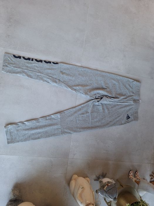 Legginsy bawełniane Adidas bawełna cotton ćwiczenia bieganie trening