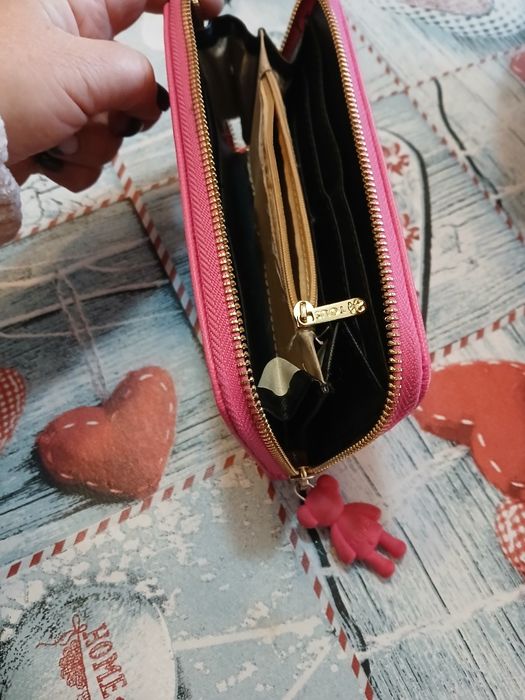Carteira rosa de senhora
