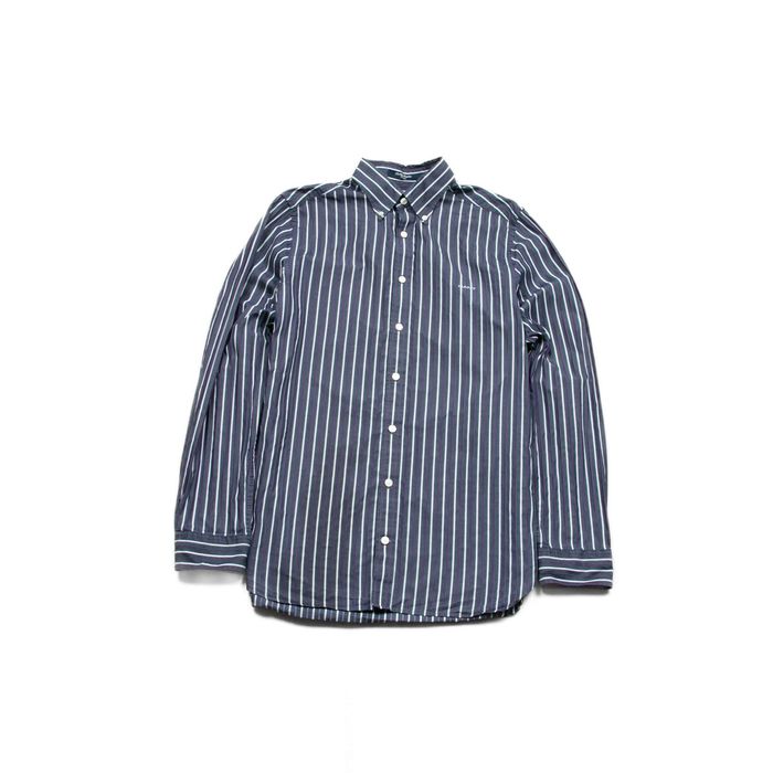 Gant Dobby Poplin Fitted koszula elegancka casual paski premium M