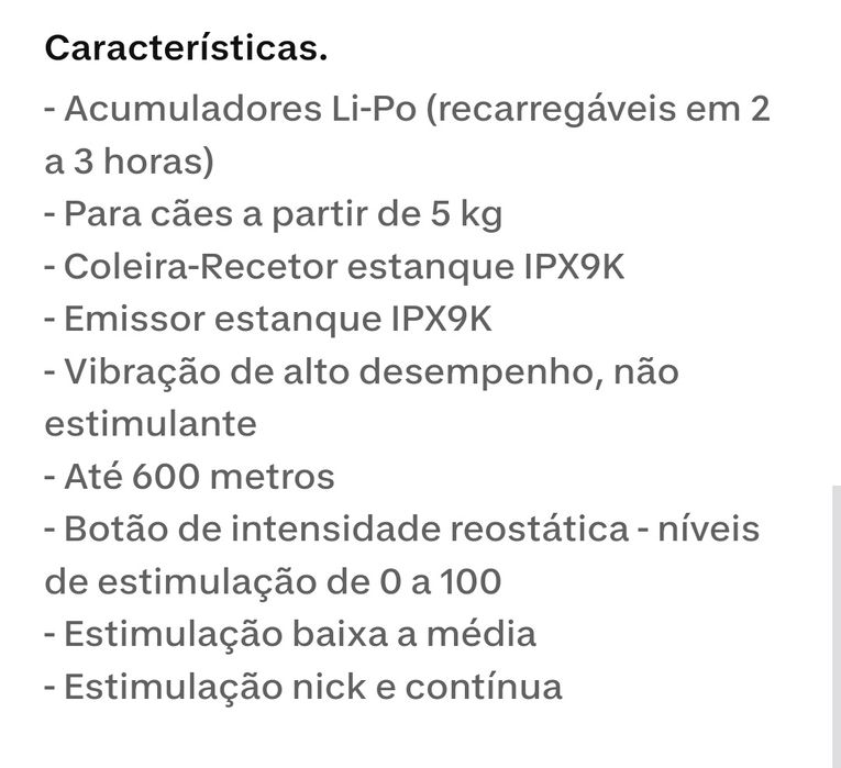 Coleira adestramento dogtra 610c NOVA