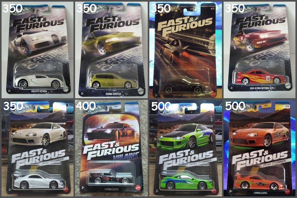 Моделі Hot Wheels Fast & Furious, машинки Форсаж хот вілс