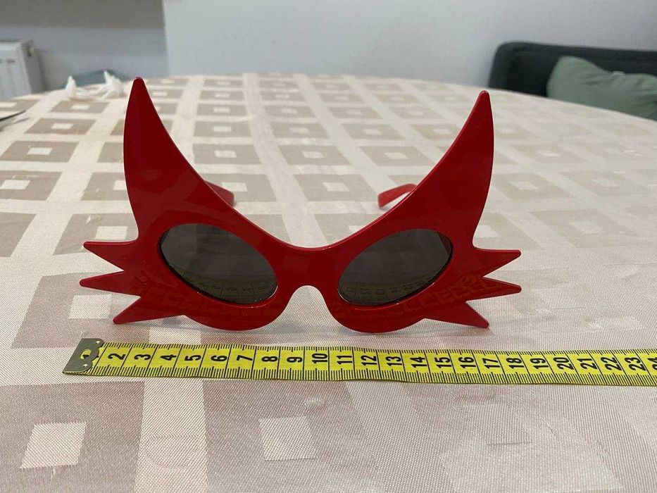 Czerwone okulary diabła HALLOWEEN