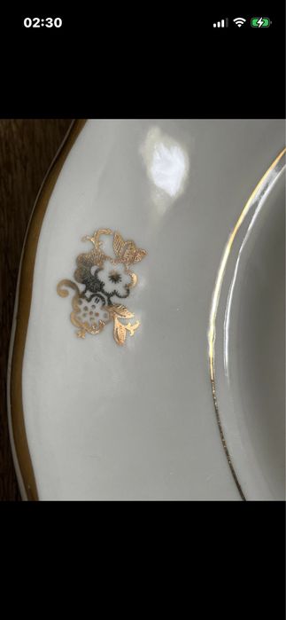Porcelana Karolina prl Wałbrzych sześć talerzy