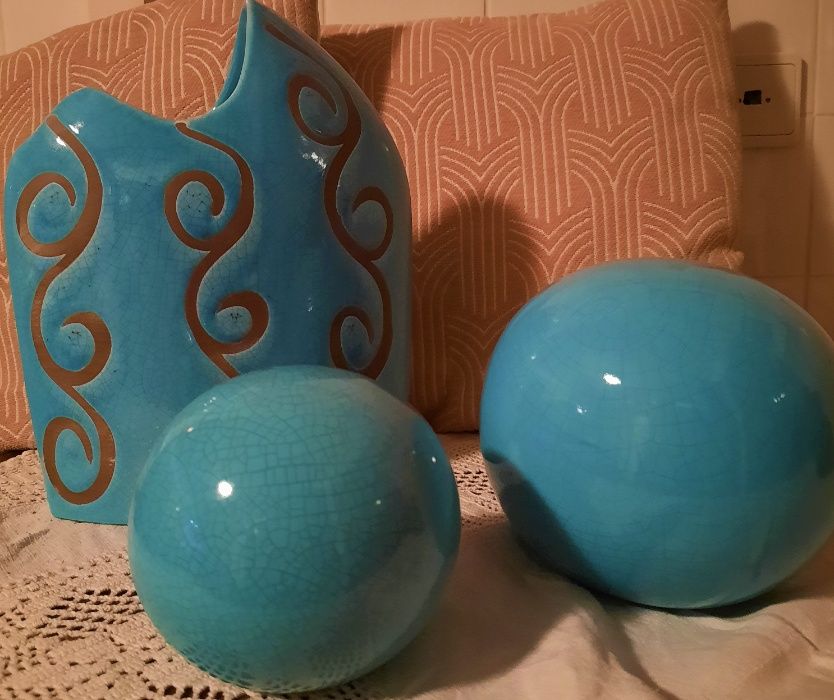 Conjunto louça decorativa porcelana