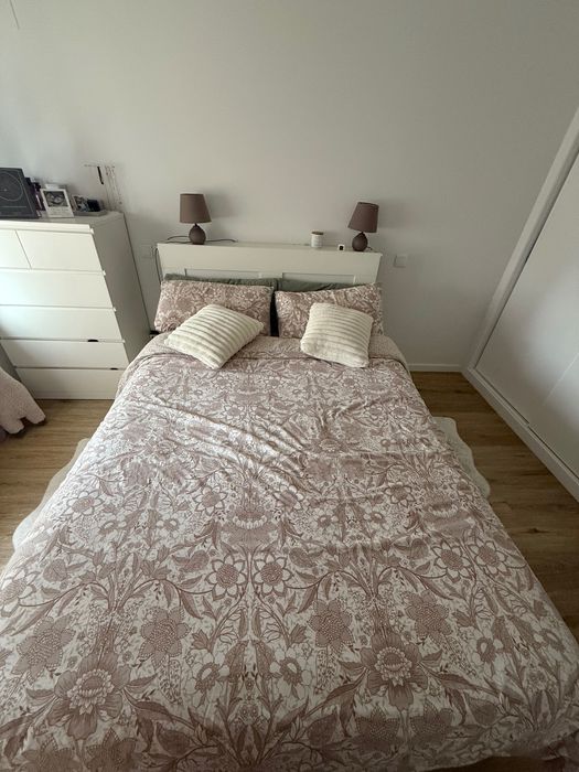 Cama BRIMNES e Colchão VALEVÅG IKEA (140x200 cm) - Excelente estado