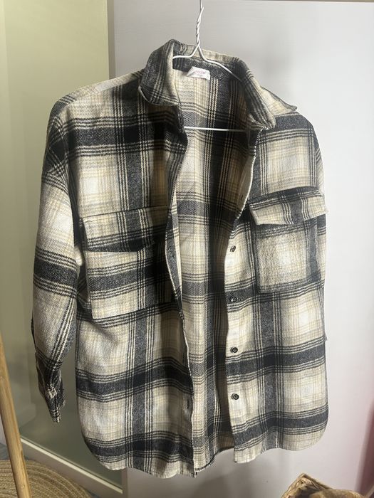 Тепла рубашка Colabear у клітинку на дівчинку, 130 см