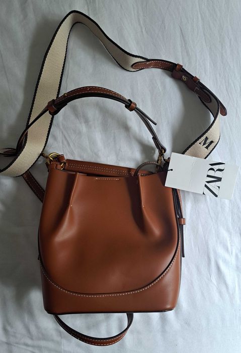 Mala - Ombro e Tiracolo - Castanho - Nova! - da Zara