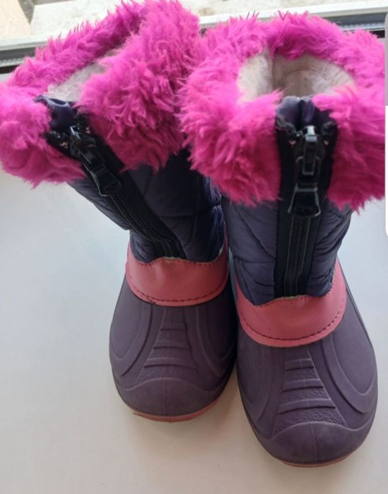 Сапоги девочку непромокаемые зима  р.24