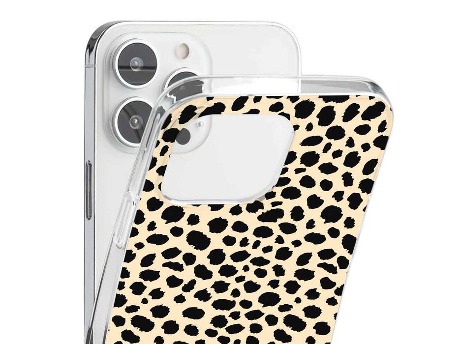 Capa silicone padrão pintas Chita para telemóveis Xiaomi Redmi e Mi