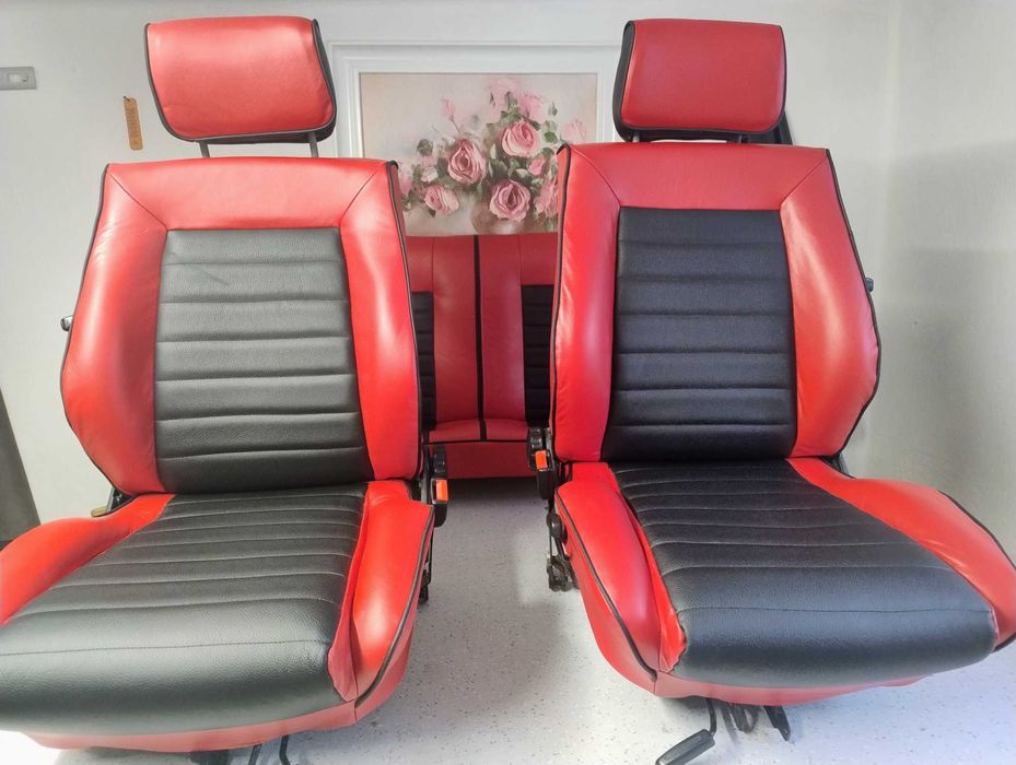 fotele, kanapa kpl Golf 2 II, jetta, Sirocco VW nowe skóra