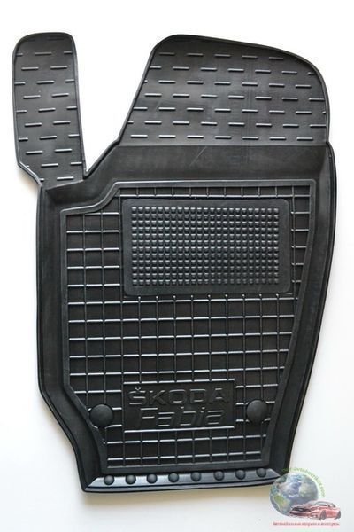 Резиновые коврики в салон для Skoda Fabia 2002-2020 / Roomster
