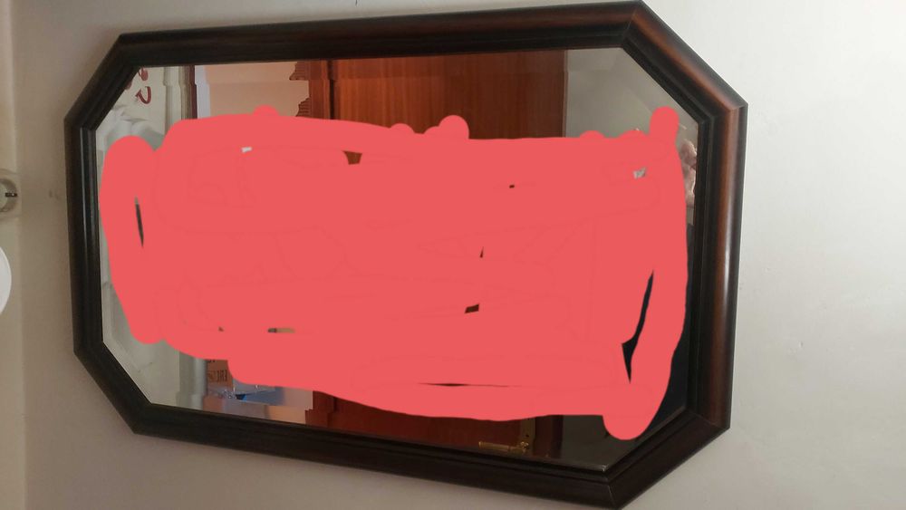Espelho em Mogno biselado