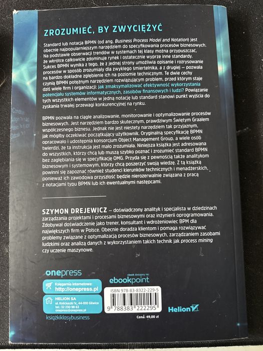 Zrozumieć BPMN Modelowanie procesów biznesowych Jewicz Szymon wyd 2 rozszerzone