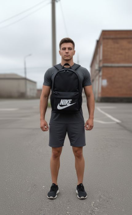 Рюкзак Nike найк чорний чоловічий жіночий міський водостійкий на кожен день!
