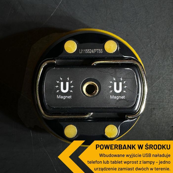 JCB Lampa Robocza LED Globe 600 lm Akumulatorowa Magnetyczna IP44