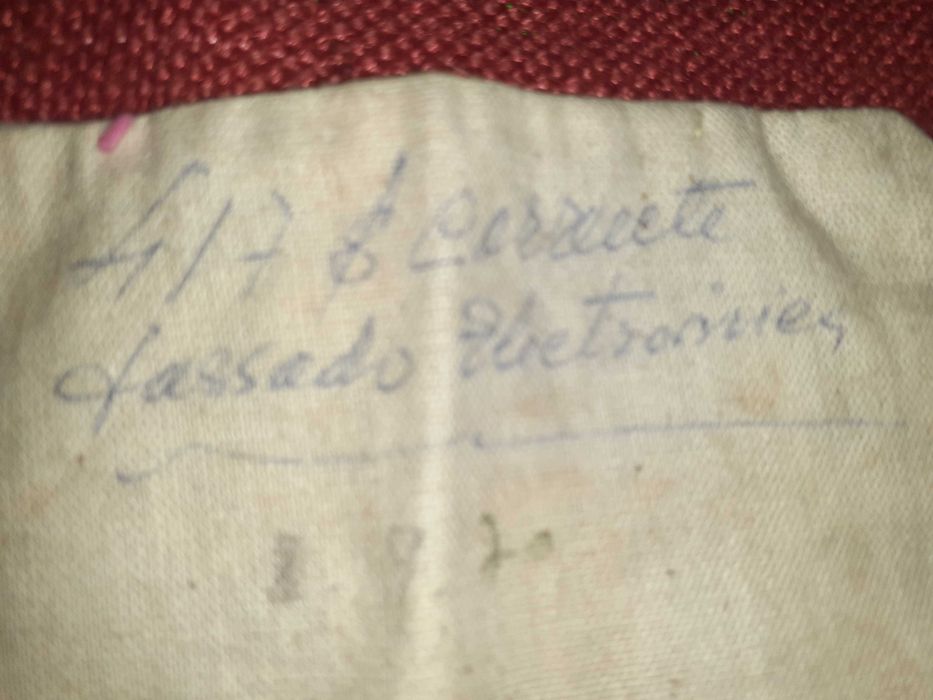 Saco de Correspondência em Tecido Antigo 1970