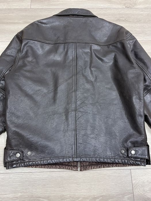 Hein Gericke M L шкіряна мото куртка пілот авіатор коричнева байк