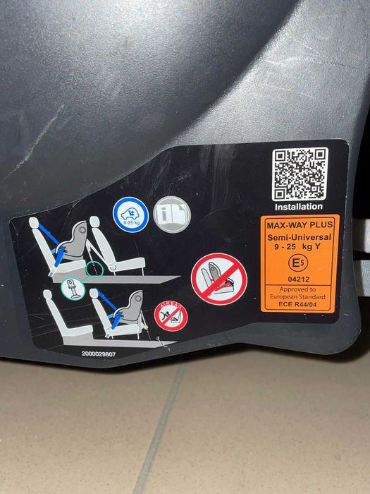 Fotelik samochodowy Britax Max-Way Plus 9-25kg Blue Marble