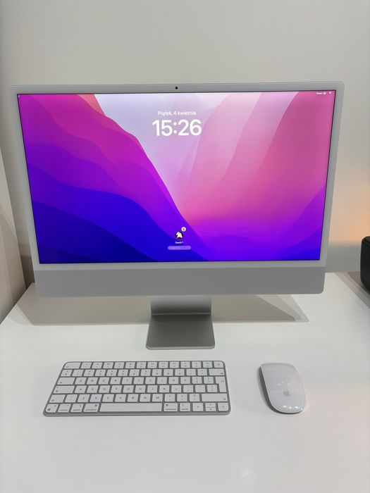 Komputer Apple iMac 24 4k 23.5” Retina M3 8GB RAM 256GB SSD macOS sreb