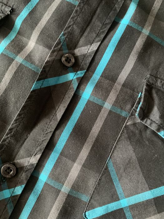 Koszula męska czarna w kratę