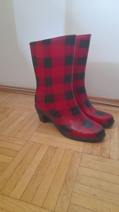 Kalosze na obcasie,gumaki 38