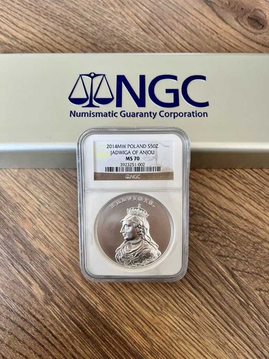 50 zł Jadwiga 2014 MS70 NGC