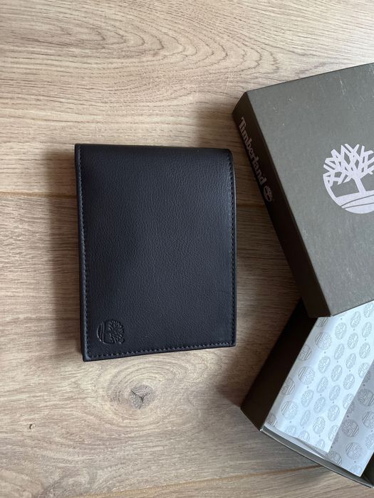 Portfel męski Timberland skóra naturalna kolor czarny