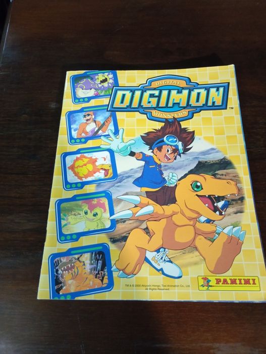 Caderneta Digimon Panini (Ano 2000) – Quase Completa (Faltam 20 Cromos)