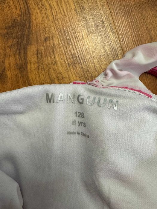 Monokini strój kąpielowy w paski kostium Manguun rozmiar 128 cm 8 lat
