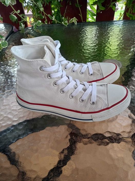 Buty białe Converse za kostkę rozmiar 39