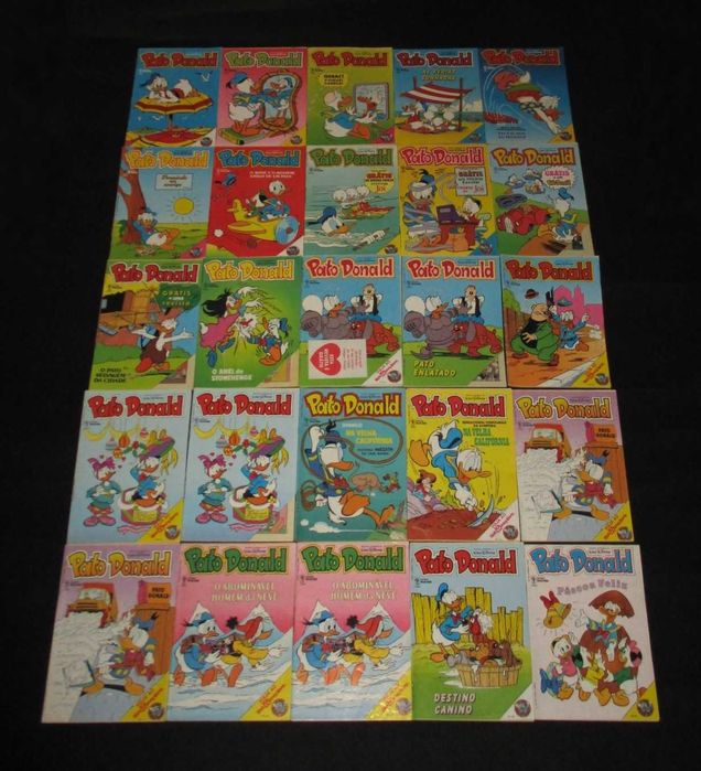 Livros Revistas BD Pato Donald 1984 a 1990 Disney