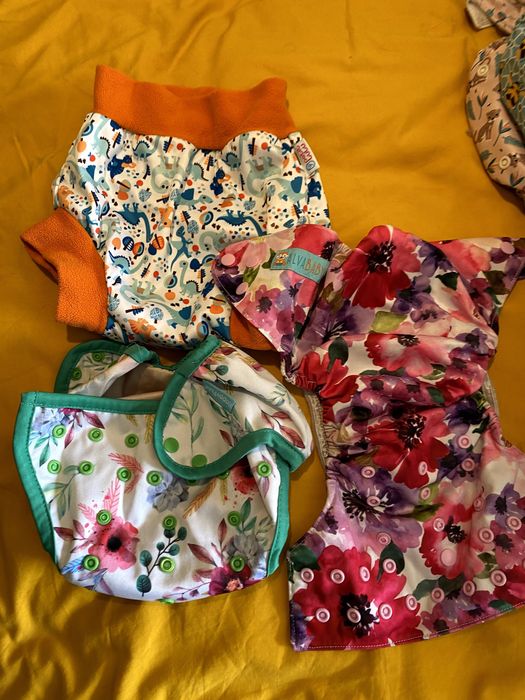 Mega Lote Fraldas de Pano Reutilizáveis (Bambino Mio, Petit Lulu, Elinfant) + Acessórios