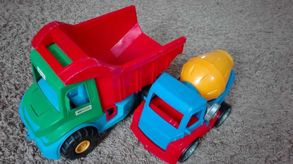 Betoniarka + wywrotka, zabawki, samochody
