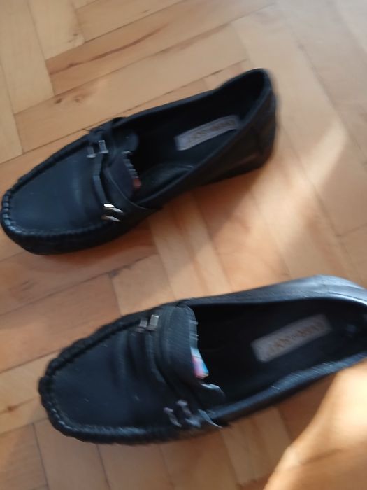 Mokasyny damskie czarne  7 Everso Soft