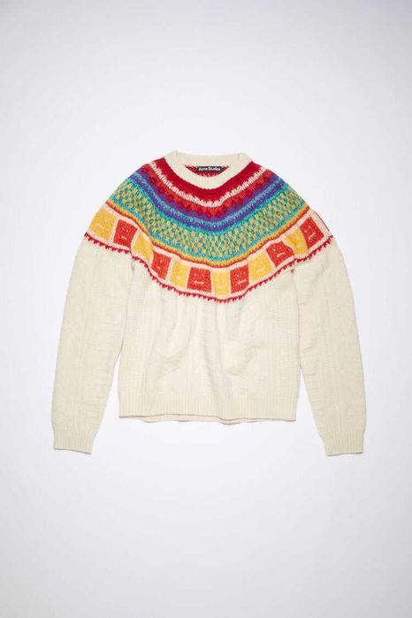 Светр Acne Studios Rainbow Crew Neck Wool Sweater