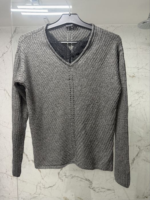 Zestaw komplet 3x sweter Mango New Yorker szare S/M