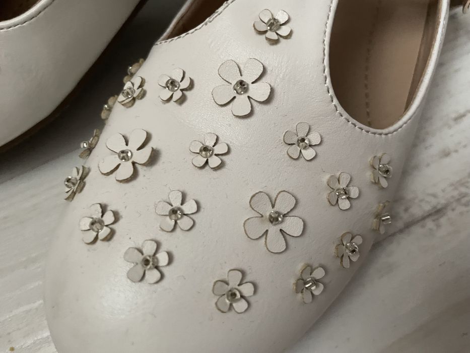 Buty baleriny czółenka Cool Club 35 Komunia sukienka ecru