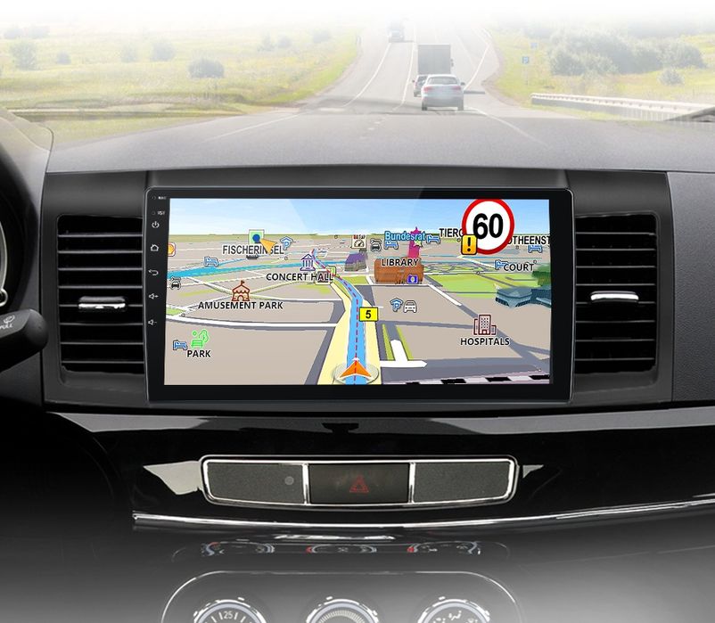 Rádio 10" mitsubishi Lancer android CARPLAY WIFI GPS 2/32GB Novo