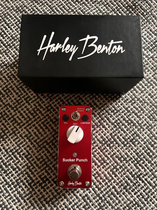 Pedal Distorção Harley Benton MiniStomp Sucker Punch (Com Caixa Original)