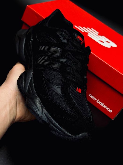Кроссовки New Balance мужские Черные красовки new balance 9060 Кожаные кросовки нью беланс  универсальные кроссовки все размеры  newbalance ньюбеланс