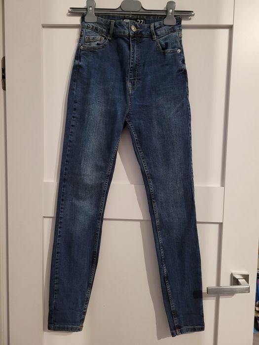 Spodnie jeansowe damskie skinny, W27 New Yorker, XS, 34