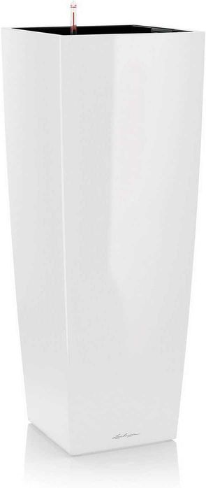 Lechuza Donica, System Nawadniania, Cubico Alto Premium 40 Biały Optymalny Połysk, 18230