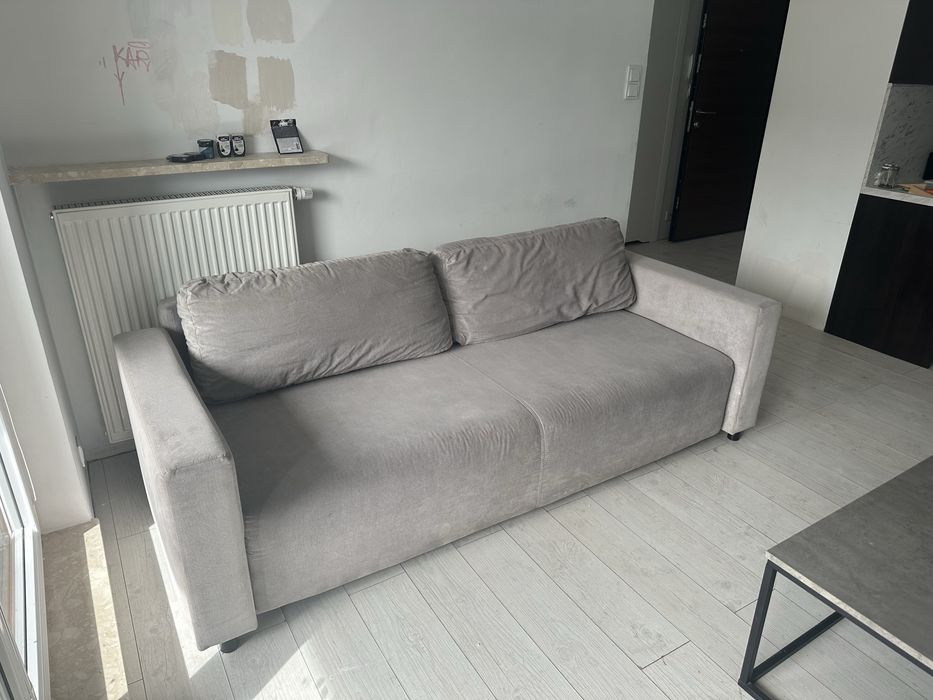 kanapa rozkladana szara 230 cm