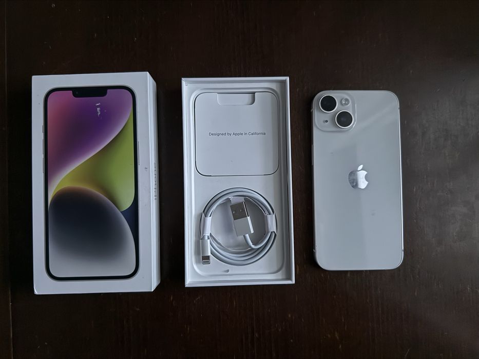 iPhone 14 | 100% kondycji baterii | Stan idealny | Starlight |Warszawa