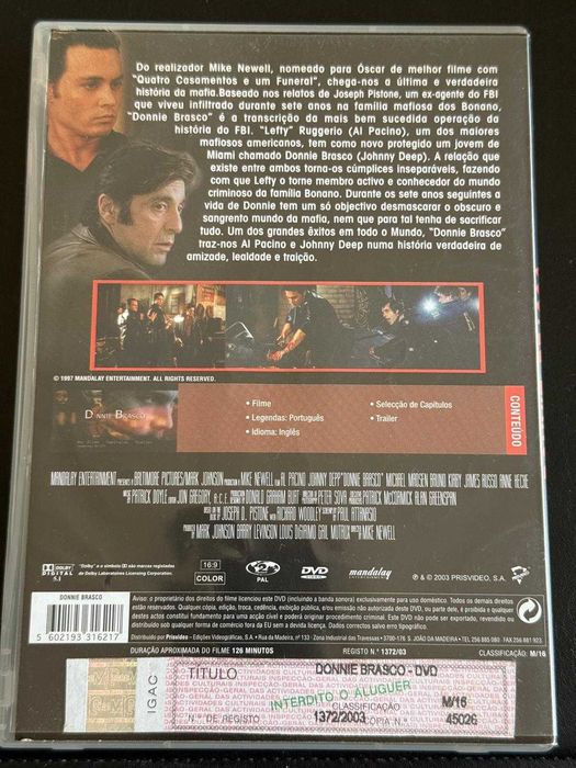 DVD do filme Donnie Brasco