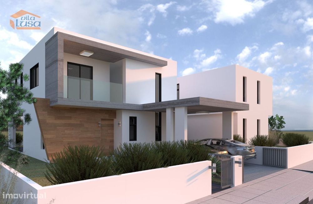 Lote Terreno centro Canelas construção Moradia 4 Frentes